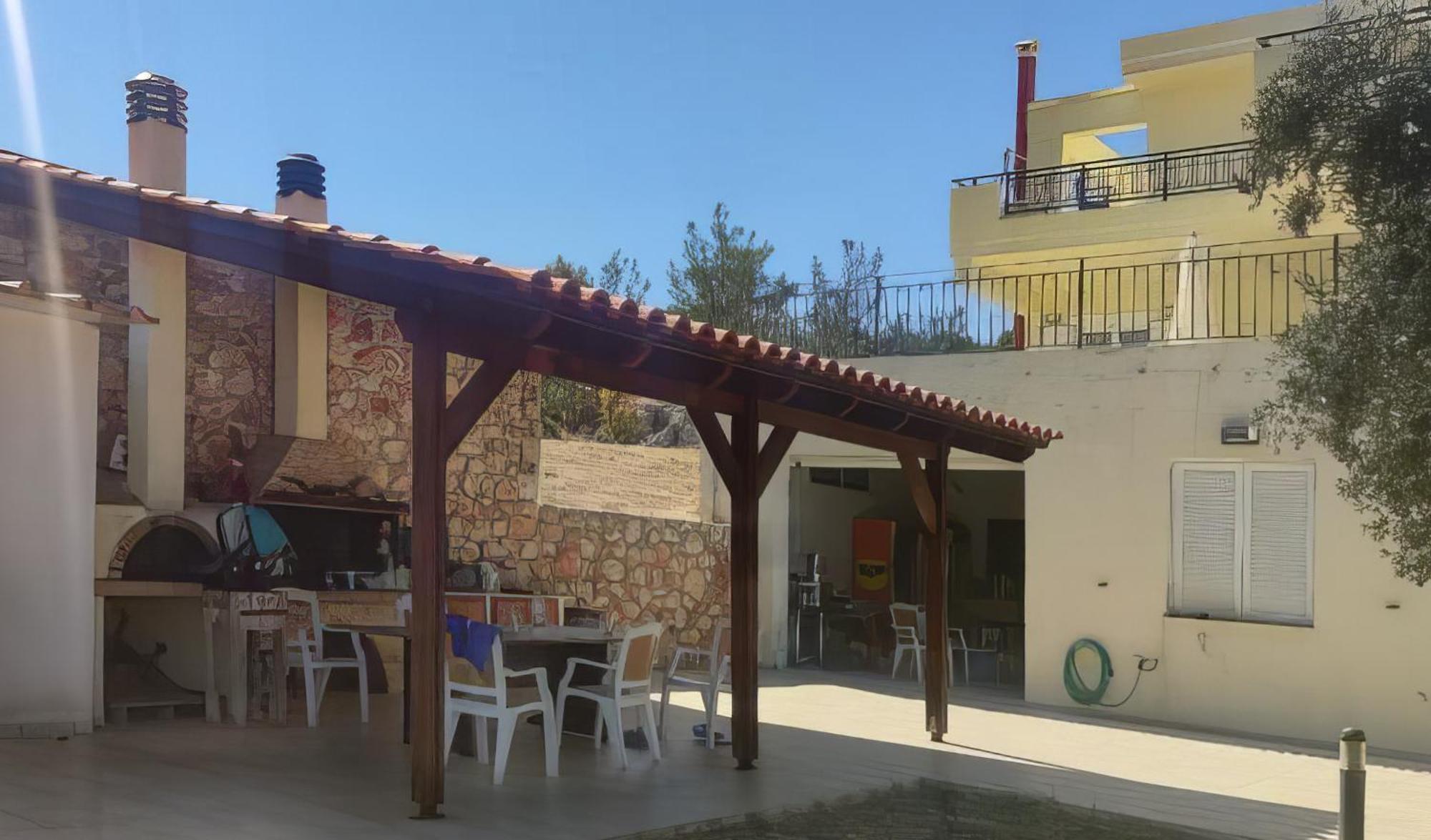 Souda Bay View With Private Pool Near Chania City Exterior foto